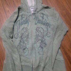 Harley-Davidson Green Hoodie